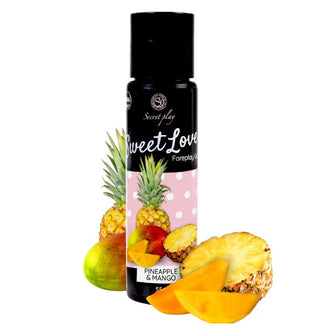 Gel intim comestibil SECRET PLAY Sweet Love - Pineapple & Mango, cu aromă de ananas și mango, 55 gr