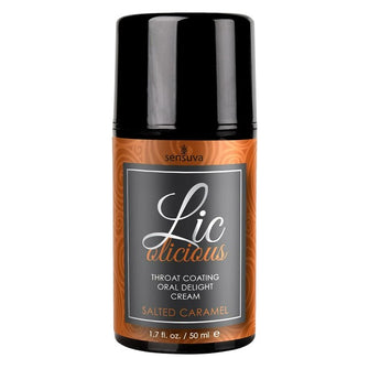 Cremă pentru sex oral SENSUVA Licolicious SALTED CARAMEL, cu gust delicios de caramel sărat, 50 ml