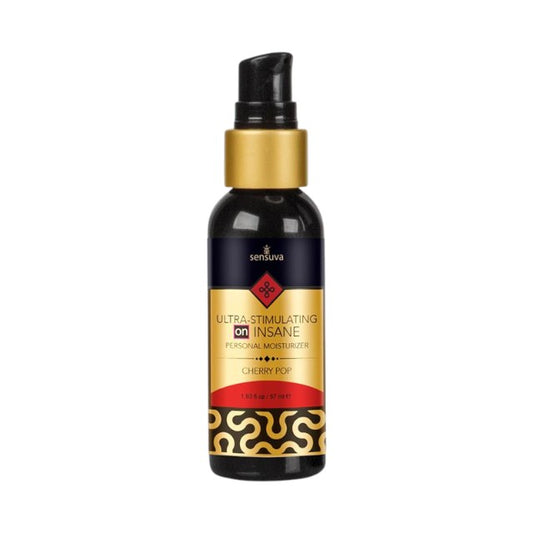 Gel intim SENSUVA ON Insane - Cherry Pop, pentru stimularea clitorisului, cu efect de încălzire, aromă de cireșe, 57 ml