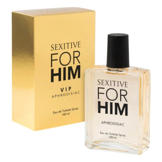 Parfum cu feromoni SEXITIVE For Him - VIP, pentru bărbați, note de lămâie, mentă și lemn de ambră, 100 ml