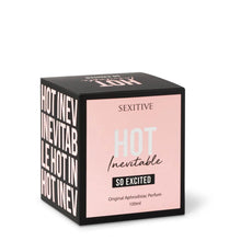 Parfum cu feromoni SEXITIVE Hot Inevitable - So Excited, pentru femei, note de flori de portocal, cafea și vanilie, 100 ml