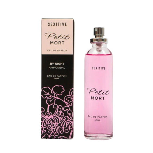 Parfum cu feromoni SEXITIVE Petit Mort, pentru femei, note de bergamotă, scorțișoară și flori de cireș, 50 ml