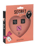 Joc erotic pentru cupluri SEXITIVE Secret Game, include 3 zaruri cu provocări, locații și timp (instrucțiuni în limba spaniolă)