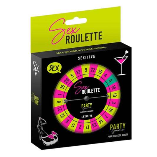 Joc pentru adulți SEXITIVE Sex Roulette Party Game, cu 24 de provocări erotice, potrivit pentru petreceri