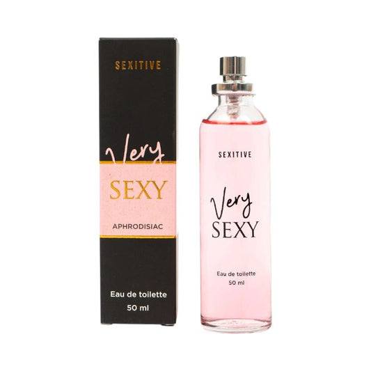 Parfum cu feromoni SEXITIVE Very Sexy, pentru femei, note de migdale, lămâie și cacao, 50 ml