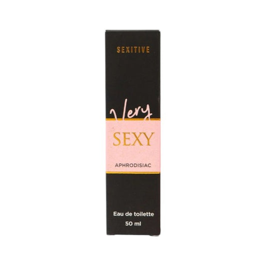 Parfum cu feromoni SEXITIVE Very Sexy, pentru femei, note de migdale, lămâie și cacao, 50 ml