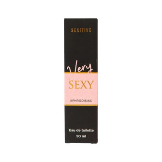 Parfum cu feromoni SEXITIVE Very Sexy, pentru femei, note de migdale, lămâie și cacao, 50 ml