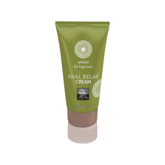 Cremă pentru relaxare anală SHIATSU Anal Relax Cream, unisex, cu aloe vera, potrivită pentru începători, 50 ml
