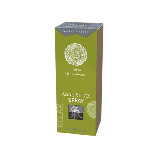 Spray pentru relaxare anală SHIATSU Anal Relax Spray, unisex, cu aloe vera, potrivit pentru începători, 50 ml