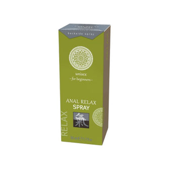 Spray pentru relaxare anală SHIATSU Anal Relax Spray, unisex, cu aloe vera, potrivit pentru începători, 50 ml