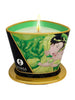 Lumânare pentru masaj SHUNGA Zenitude - Exotic Green Tea, cu uleiuri 100% naturale, cu aromă de ceai verde, 170 ml