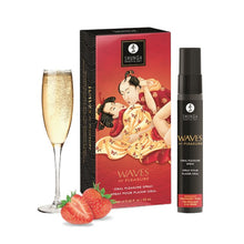Spray pentru sex oral SHUNGA Waves Of Pleasure Strawberries Champagne, crește producția de salivă, aromă șampanie și căpșuni, 20 ml