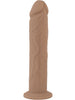 Dildo SILEX-D 9” Model 2, design realist, reactiv la căldură, bază cu ventuză pentru fixare, lungime 22.9 cm, culoarea pielii