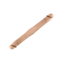 Dildo dublu SILEX-D Double Dong S Size, pentru dublă penetrare, reactiv la căldură, lungime 38.5 cm, culoarea pielii