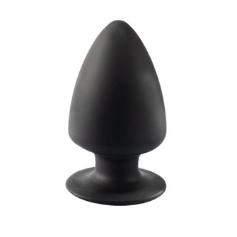 Plug anal SILEX-D S Plug Model 1, din silicon premium, reactiv la căldură, lungime 8.5 cm, diametru 5.2 cm, negru (mărime S)
