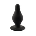 Plug anal SILEX-D S Plug Model 2, din silicon premium, reactiv la căldură, lungime 7.2 cm, diametru 3.4 cm, negru (mărime S)