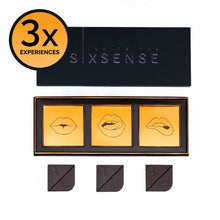 Ciocolată neagră afrodisiacă SIXSENSE, formulă premium pentru cupluri, crește libidoul, energia și susține sănătatea intimă, 3 buc (6 porții)