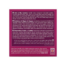 Prezervative SKINS Dots & Ribs Premium Condoms, texturate pentru stimulare intensă, din latex, 4 bucăți