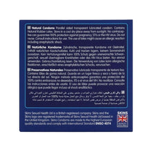 Prezervative SKINS Natural Premium Condoms, din latex ultra-subțire și rezistent, transparente, 4 bucăți