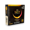 Prezervative MANIX Skyn Cocktail Club, aromate, fără latex, ultra-subțiri și rezistente, diametru 53 mm, 3 bucăți