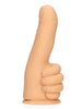 Dildo S-LINE BY SHOTS Thumbs up, în formă de deget, din silicon lichid, cu bază cu ventuză pentru fixare, lungime 17 cm, culoarea pielii