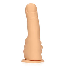 Dildo S-LINE BY SHOTS Thumbs up, în formă de deget, din silicon lichid, cu bază cu ventuză pentru fixare, lungime 17 cm, culoarea pielii