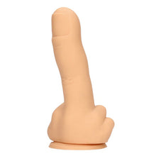 Dildo S-LINE BY SHOTS Up Yours, în formă de deget, din silicon lichid, cu bază cu ventuză pentru fixare, lungime 15.5 cm, culoarea pielii