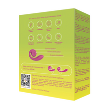 Vibrator dublu SNAIL VIBE Gizi Lite Dual G-spot, cu stimulator clitoris curbat, 5 funcții de vibrație, rezistent la apă, roz