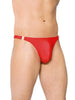 Chilot tanga bărbați SOFTLINE Thong 4432, lenjerie sexy cu cleme ușor de desfăcut, culoare roșu, mărime M