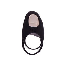 Inel vibrator pentru penis S PLEASURES Avalanche, cu inel pentru testicule, control prin telecomandă, 10 funcții de vibrație, negru