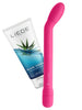 Set S PLEASURES Lithea + LIEBE Aloe Vera, aparat de masaj cu 10 funcții de vibrație + lubrifiant pe bază de apă cu aloe vera (roz)