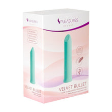 Stimulator clitoris S PLEASURES Velvet Bullet, 10 funcții de vibrație, din silicon medical, rezistent la apă, culoare turcoaz