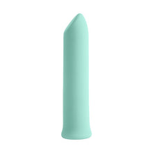 Stimulator clitoris S PLEASURES Velvet Bullet, 10 funcții de vibrație, din silicon medical, rezistent la apă, culoare turcoaz