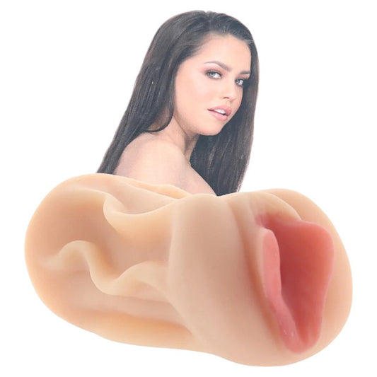 Masturbator manual STAR STROKER Alina Lopez, simulare vaginală realistă, din TPE, culoarea pielii