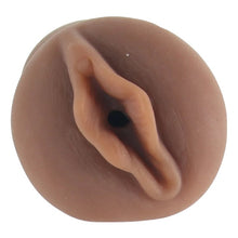 Masturbator manual STAR STROKER Nia Nacci, simulare vaginală realistă, din TPE, culoarea maro