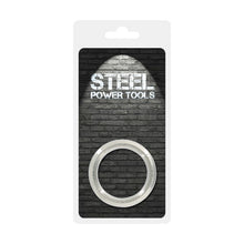 Inel pentru penis STEEL POWER TOOLS Cockring RVS, din oțel inoxidabil, grosime 8 mm, diametru 40 mm, argintiu