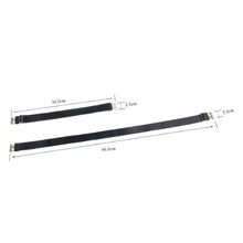 Jartiere SUBBLIME Adjustable Buckles, ajustabile cu catarame argintii, din piele artificială, culoare negru (957476)