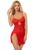 Lenjerie sexy SUBBLIME Lace Babydoll, design cu decupaj sub sân și bretele ajustabile, culoare roșu, mărime L/XL (model 954215)