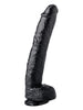 Dildo gros SUMMUM by Gangbangster Eso Yo, textură realistă, bază cu ventuză pentru fixare, diametru 6 cm, lungime inserabilă 30 cm, negru