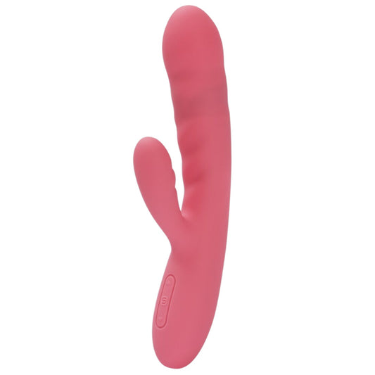 Vibrator rabbit SVAKOM AVERY, pentru clitoris și punctul G, 5 funcții de penetrare automată, 5 funcții de vibrație, roz