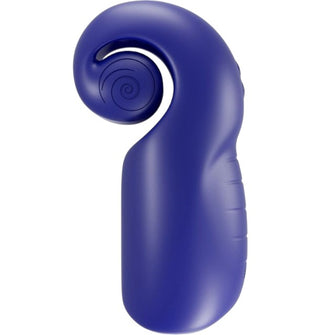 Masturbator SVIBE EVO FOR HIM Snail Collection, în formă de melc, tehnologie Slide’n’Roll, rezistent la apă, culoare albastru închis