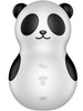Stimulator Satisfyer - Pocket Panda, pentru stimularea clitorisului, 12 functii de vibratie, alb si negru
