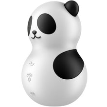 Stimulator Satisfyer - Pocket Panda, pentru stimularea clitorisului, 12 functii de vibratie, alb si negru