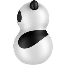 Stimulator Satisfyer - Pocket Panda, pentru stimularea clitorisului, 12 functii de vibratie, alb si negru