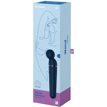 Aparat de masaj Satisfyer - Wand, pentru corp si zonele intime, 10 functii de vibratie, albastru