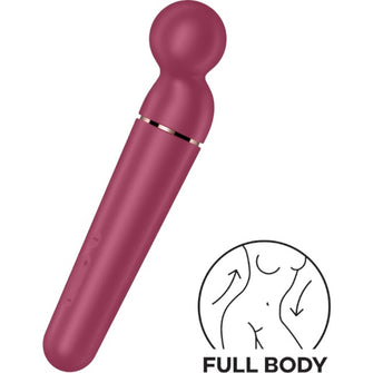 Aparat de masaj Satisfyer - Wand, pentru corp si zonele intime, 10 functii de vibratie, mov