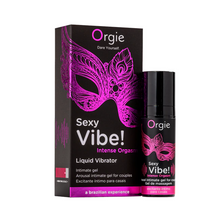Gel ORGIE Sexy Vibe! Liquid Vibrator, stimulare clitoris si excitare, efect incalzire si furnicaturi, 15 ml