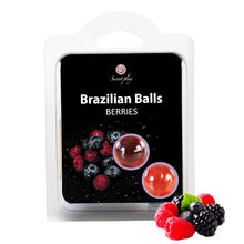 Bile Braziliene - Secret Play BERRIES, ulei de masaj pentru corp si zonele erogene, cu aroma de fructe de padure, 1 x 2 bucati