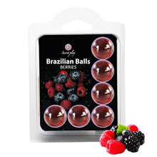 Bile Braziliene - Secret Play BERRIES, ulei de masaj pentru corp si zonele erogene, cu aroma de fructe de padure, 1 x 6 bucati