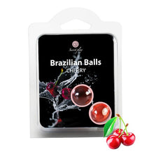 Bile Braziliene - Secret Play Cherry, ulei de masaj pentru corp si zonele erogene, cu aroma de cirese, 1 x 2 bucati